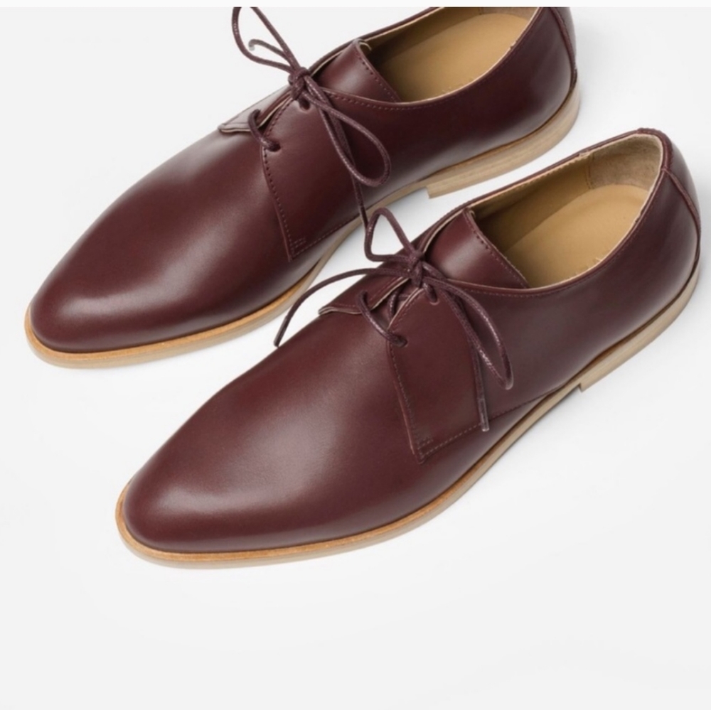 Everlane Modern Oxford Shoes Oxblood Burgundy Size 6